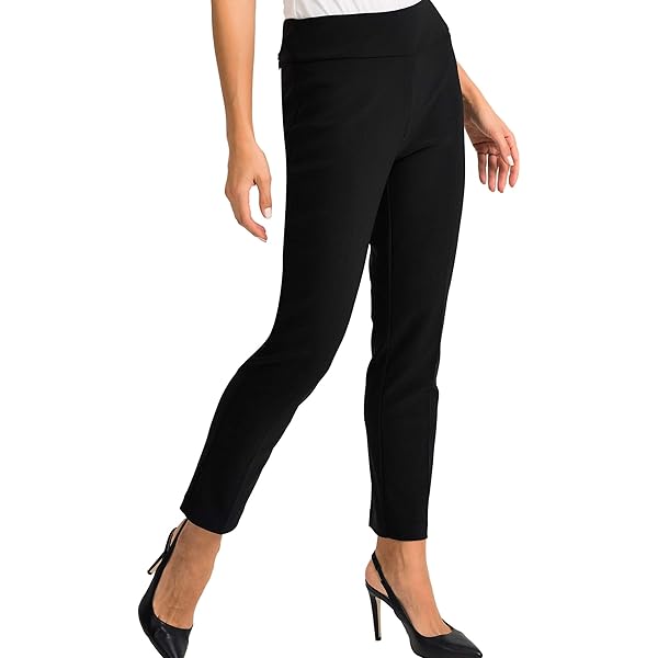 Joseph Ribkoff Women's Classic Tailored Slim Pant, Black, 2